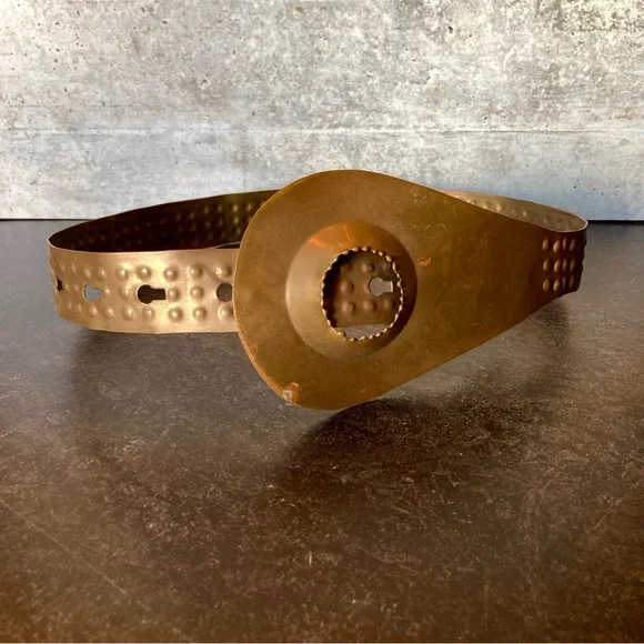 Vintage solid Brass Boho Corset Belt SML - Picture 8 of 8